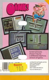 Oink! (UK) (1987) box cover back